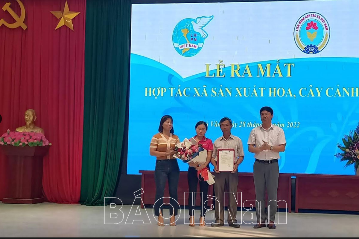 Ra mắt HTX sản xuất hoa, cây cảnh