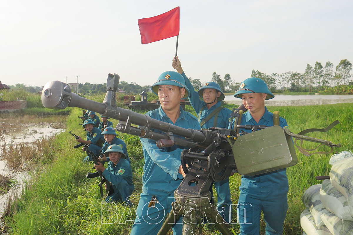 Ghi nhận từ các cuộc diễn tập chiến đấu trong khu vực phòng thủ ở Thanh Liêm