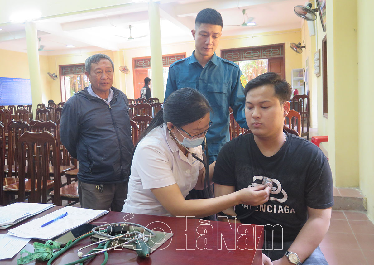 Thanh Liêm sơ tuyển nghĩa vụ quân sự năm 2023