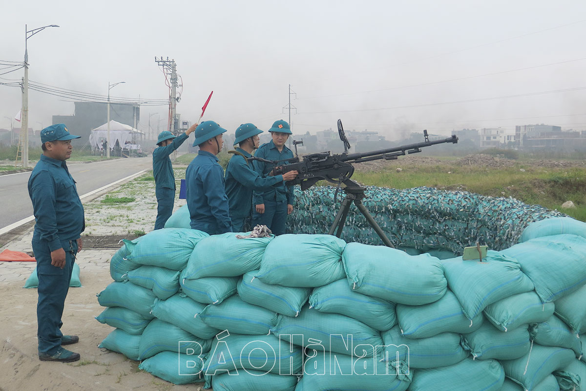 Ghi nhận từ cuộc diễn tập chiến đấu trong KVPT ở TP Phủ Lý