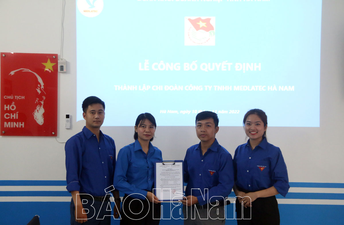 Thành lập Chi đoàn Công ty TNHH Medlatec Hà Nam