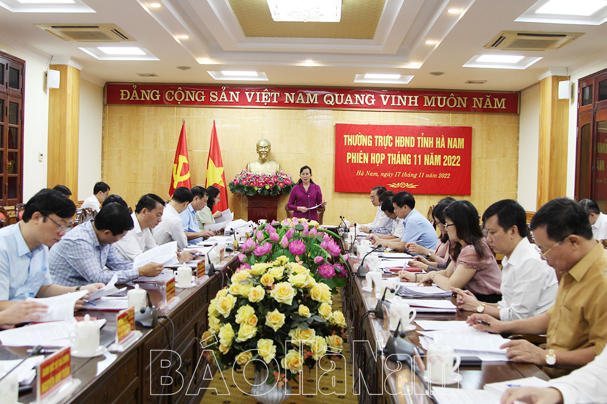 Thường trực HĐND tỉnh họp phiên thường kỳ tháng 11, triển khai nhiệm vụ thời gian tới