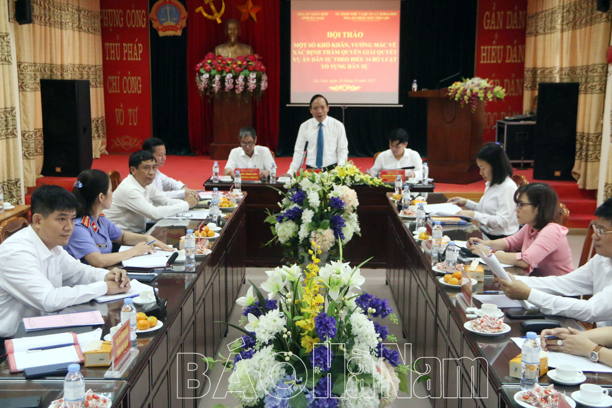 Hội thảo về Điều 34 Bộ luật Tố tụng dân sự 2015