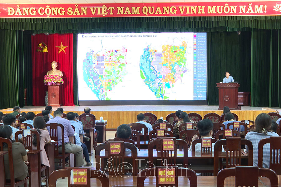 Thanh Liêm công bố Đồ án Quy hoạch, điều chỉnh quy hoạch xây dựng vùng huyện đến năm 2030, tầm nhìn đến năm 2050