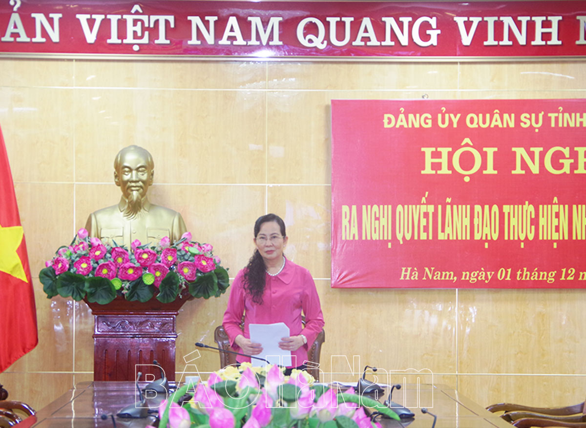 Đảng ủy Quân sự tỉnh ra nghị quyết lãnh đạo thực hiện nhiệm vụ năm 2023