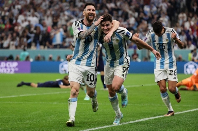 World Cup 2022: Messi, Alvarez rực sáng, Argentina thắng đậm Croatia để tiến vào chung kết