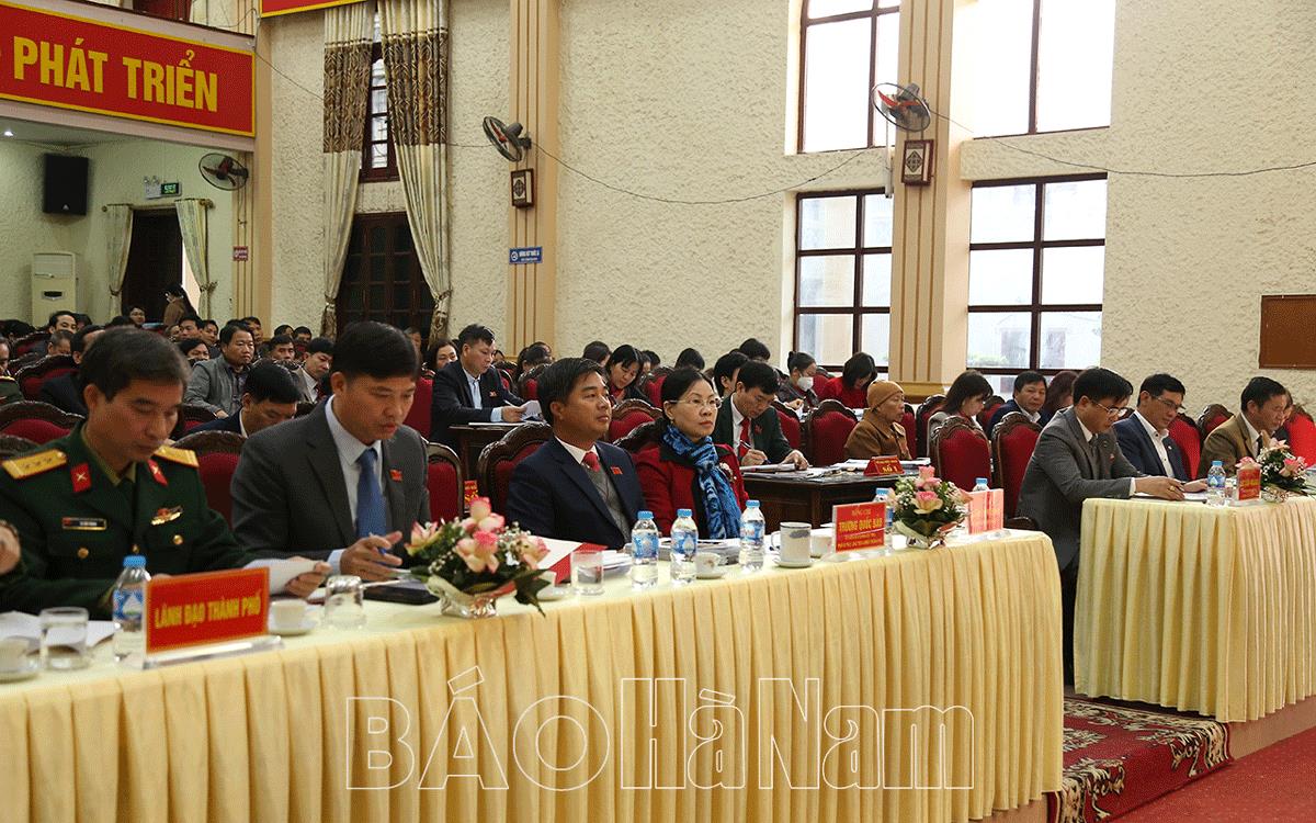 Kỳ họp thường lệ cuối năm HĐND thành phố Phủ Lý