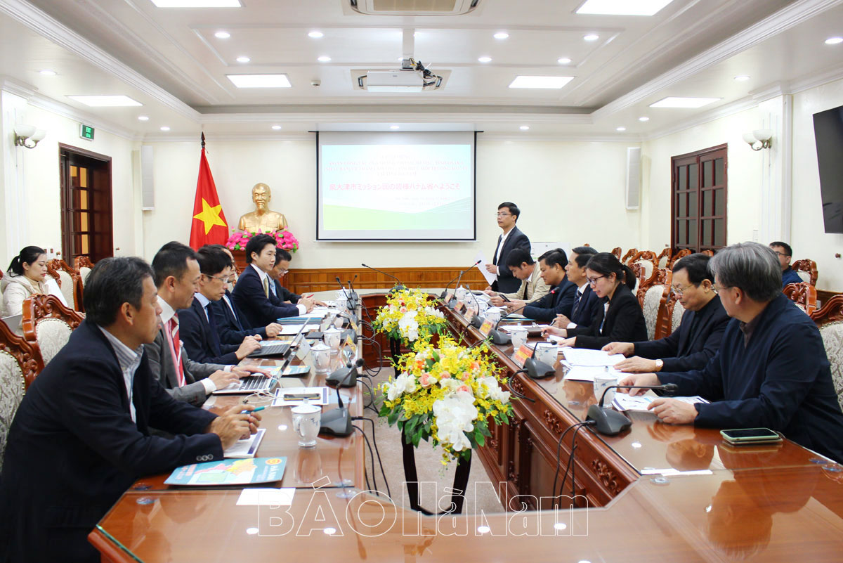 UBND tỉnh tiếp và làm việc với Đoàn công tác của thành phố Izumiotsu