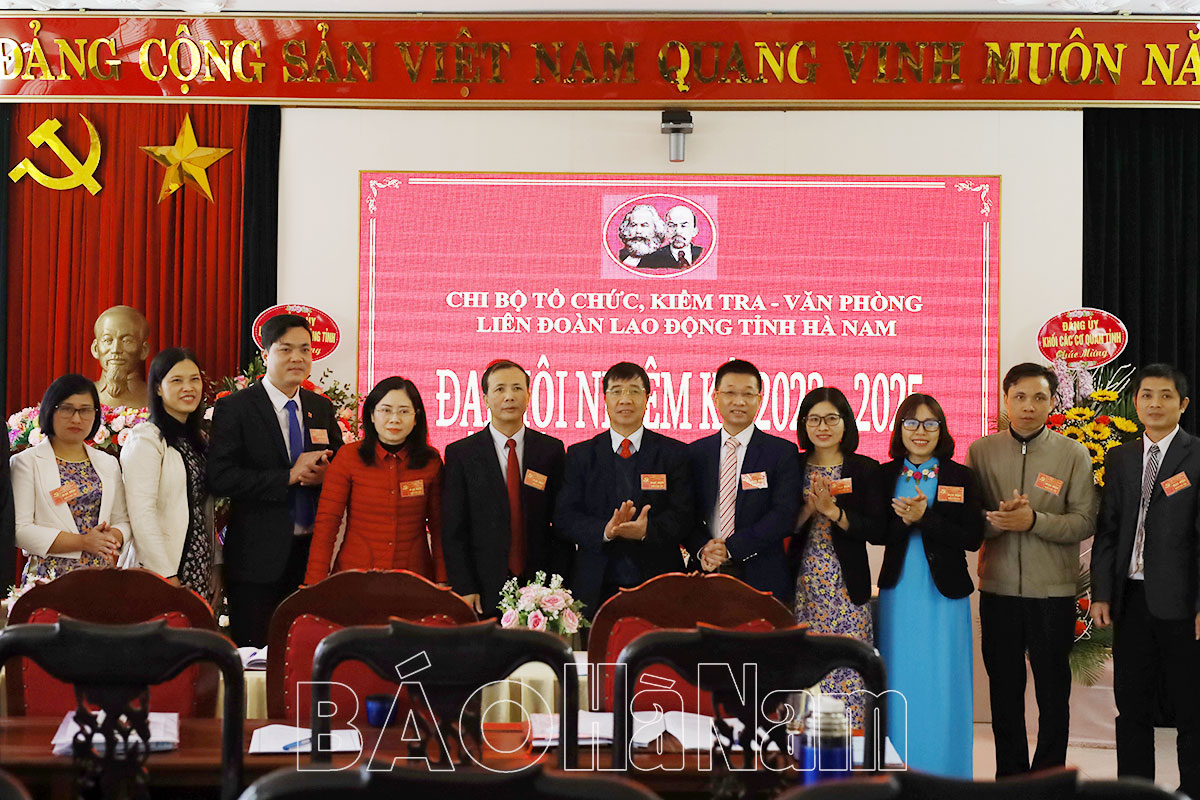 Đảng bộ Liên đoàn Lao động tỉnh chỉ đạo chi bộ trực thuộc đại hội điểm nhiệm kỳ 2023-2025