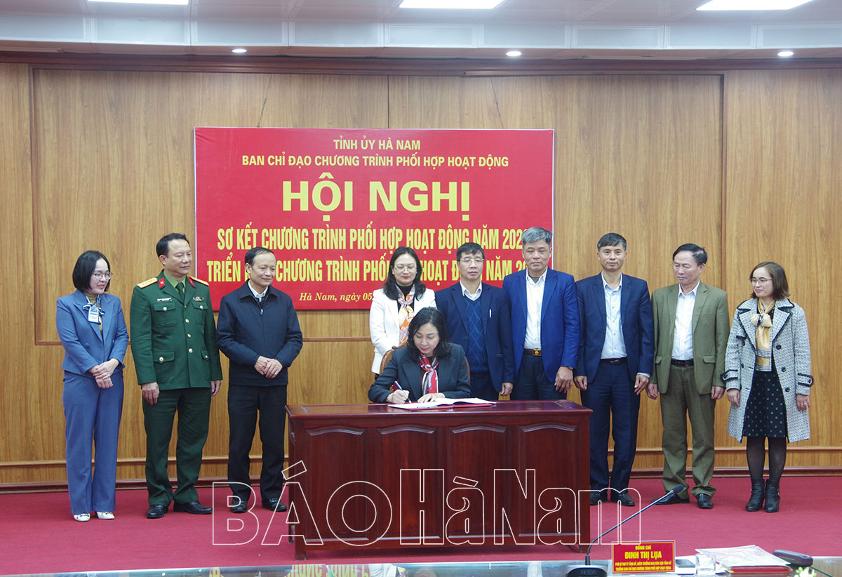 Ban chỉ đạo chương trình phối hợp hoạt động tỉnh triển khai chương trình hoạt động năm 2023