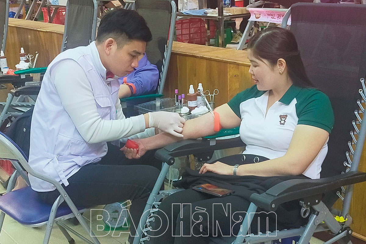 Thanh Liêm tổ chức hiến máu tình nguyện đợt I năm 2023.