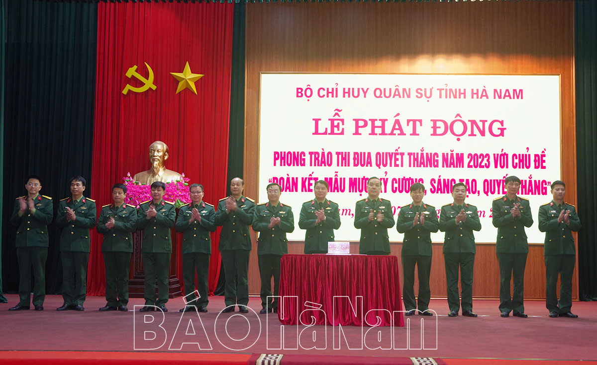 Bộ CHQS tỉnh phát động phong trào thi đua Quyết thắng năm 2023
