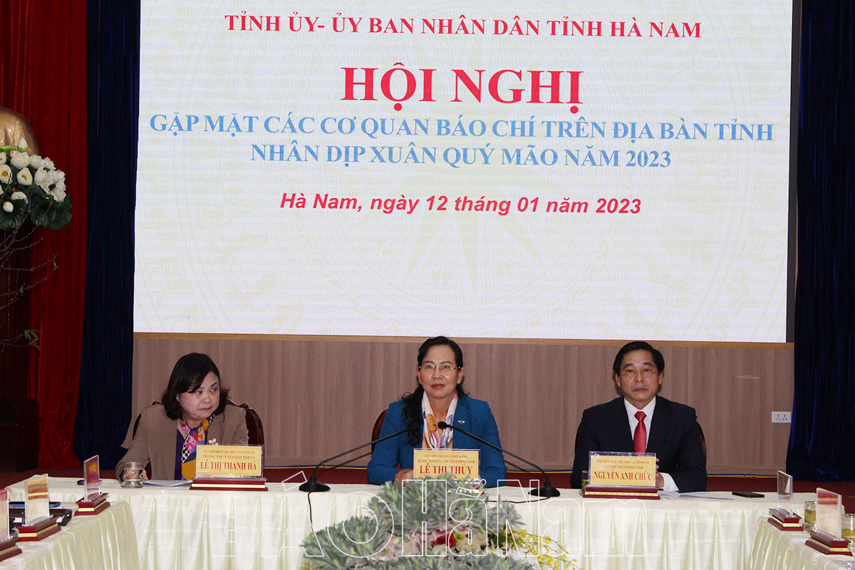 Tỉnh ủy, UBND tỉnh gặp mặt các cơ quan báo chí nhân dịp Xuân Quý Mão 2023