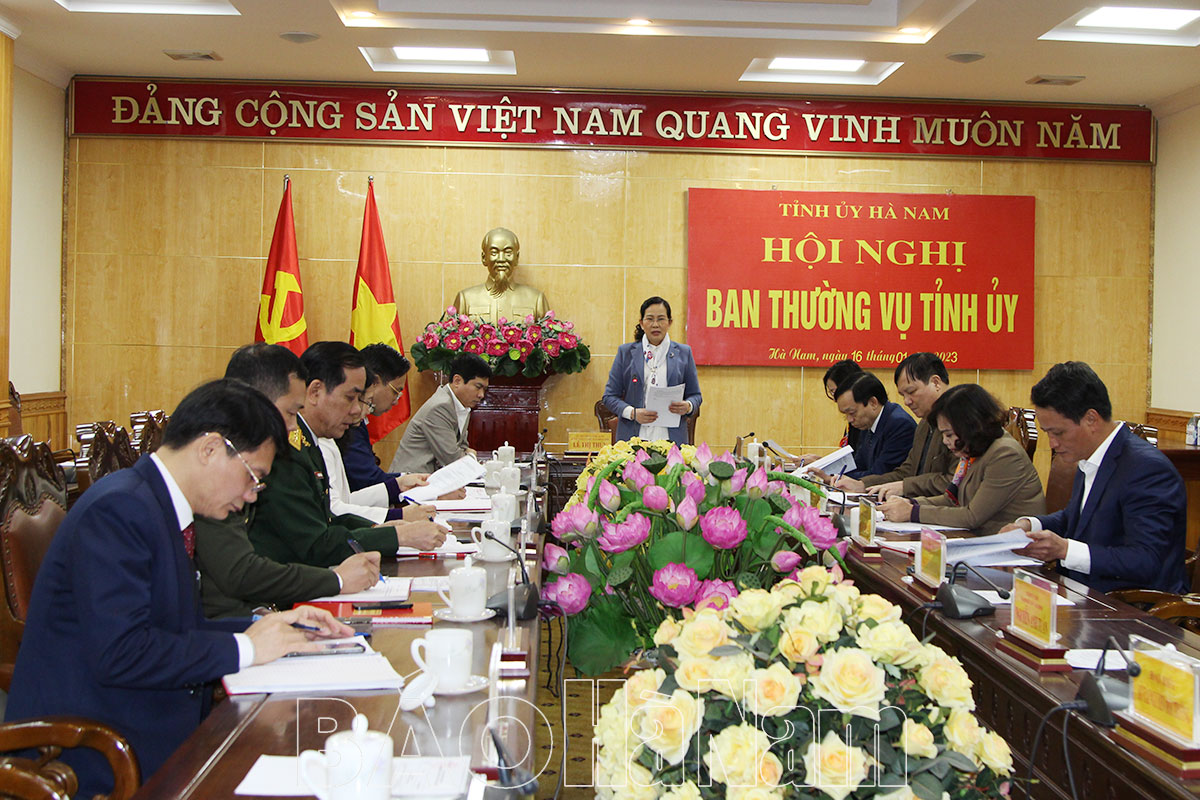 BTV Tỉnh ủy cho ý kiến, cho chủ trương các nội dung theo thẩm quyền