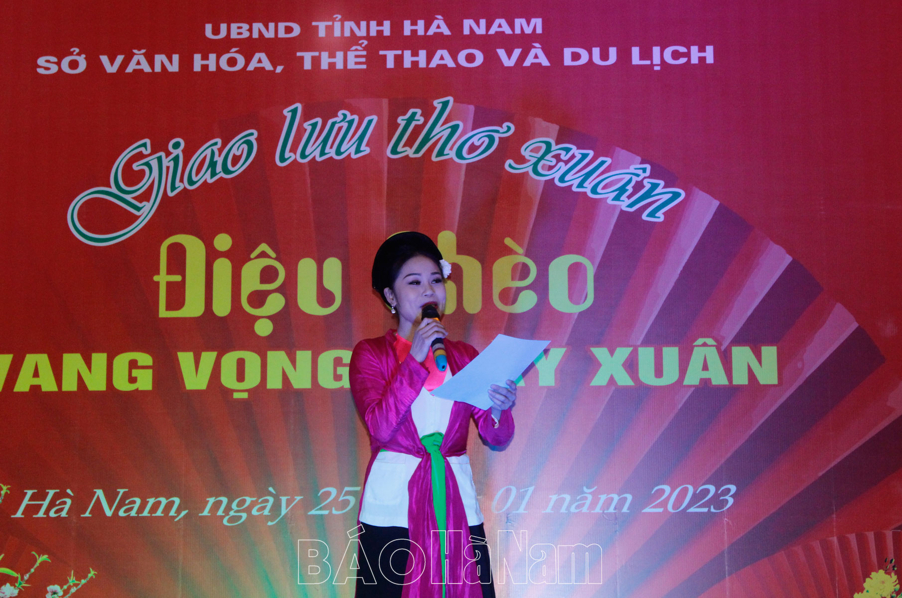 Giao lưu thơ xuân với chủ đề "Điệu chèo vang vọng ngày xuân"