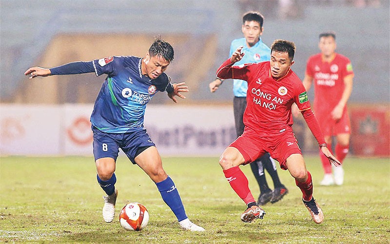Vòng 1 V.League 1-2023: Công an Hà Nội thắng đậm Topenland Bình Định