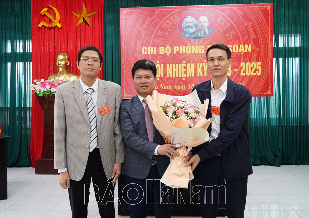 Đại hội Chi bộ phòng Tòa soạn, Báo Hà Nam nhiệm kỳ 2023-2025