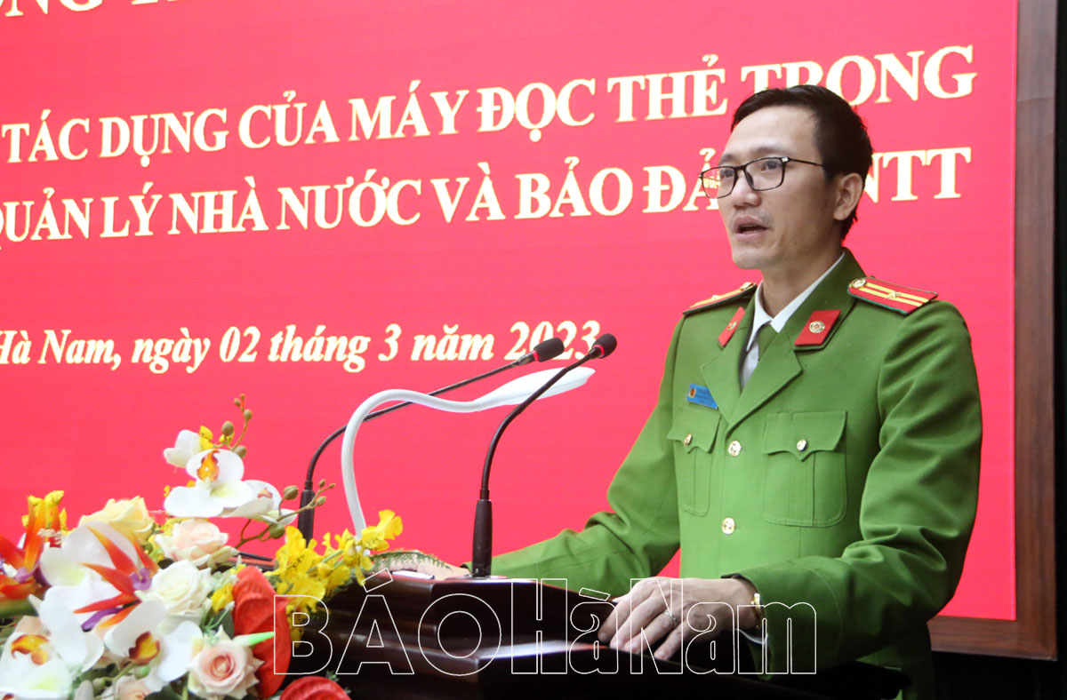 Giới thiệu tính năng, tác dụng của máy đọc thẻ trong công tác quản lý Nhà nước và bảo đảm ANTT