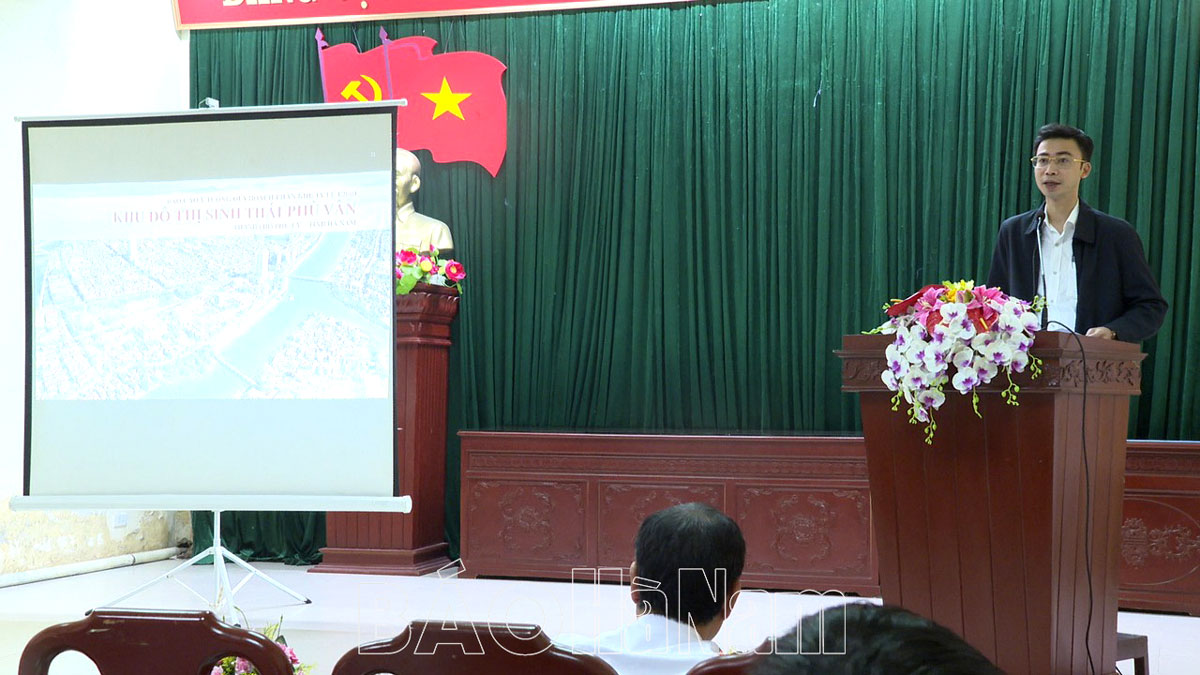 Phủ Lý tổ chức lấy ý kiến đối với đồ án quy hoạch phân khu Khu đô thị sinh thái Phù Vân