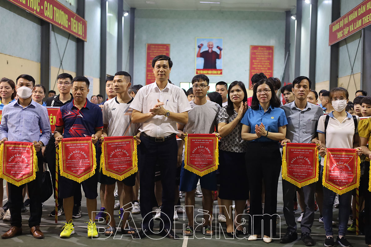 Khai mạc Giải cầu lông huyện Thanh Liêm năm 2023
