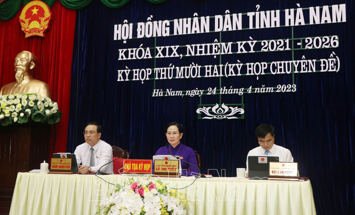 Kỳ họp thứ 12 (kỳ họp chuyên đề) HĐND tỉnh thông qua 22 nghị quyết về kinh tế - xã hội