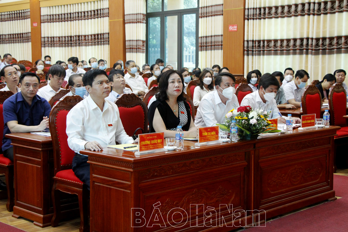 Đoàn đại biểu Quốc hội tỉnh tiếp xúc cử tri phường Thanh Châu và xã Nhật Tựu