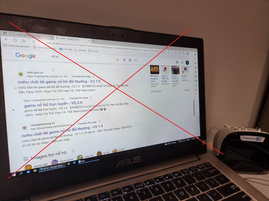 Rà soát các website cơ quan nhà nước bị cài link ẩn quảng cáo cờ bạc