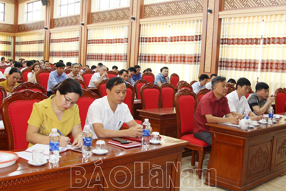 Huyện ủy Kim Bảng tập huấn công tác KTGS và thi hành kỷ luật trong Đảng