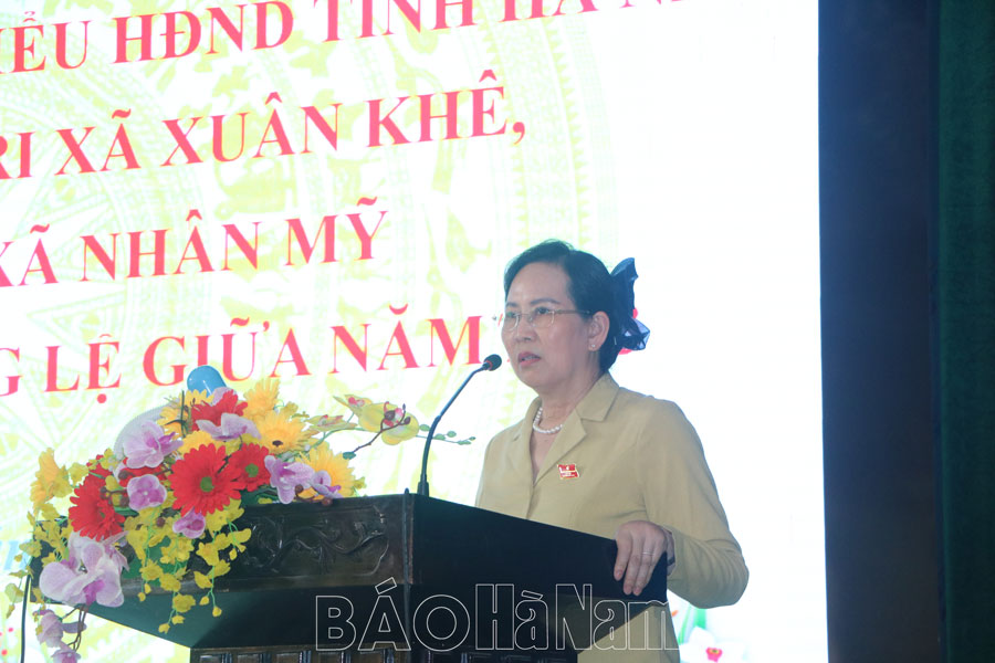 Đại biểu HĐND tỉnh tiếp tục chương trình tiếp xúc cử tri các địa phương Lý Nhân, Bình Lục và Phủ Lý