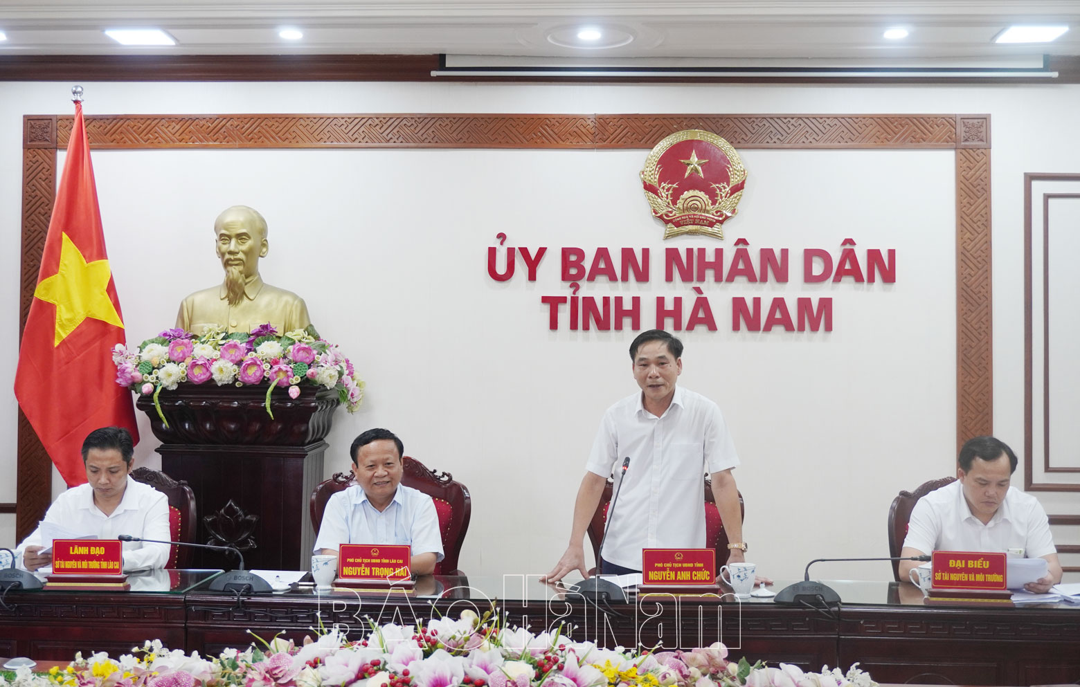 Đoàn công tác của UBND tỉnh Lào Cai trao đổi kinh nghiệm quản lý nhà nước một số lĩnh vực tại tỉnh Hà Nam