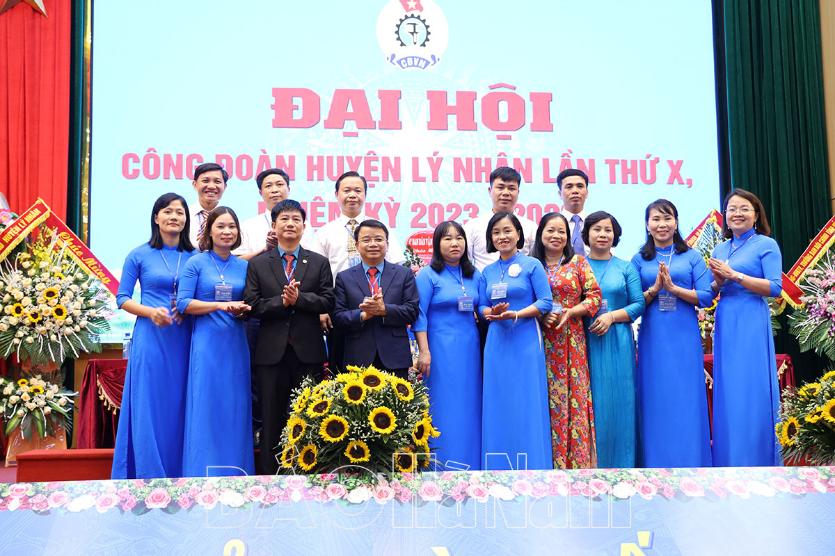 Đại hội Công đoàn huyện Lý Nhân lần thứ X, nhiệm kỳ 2023-2028 thành công tốt đẹp