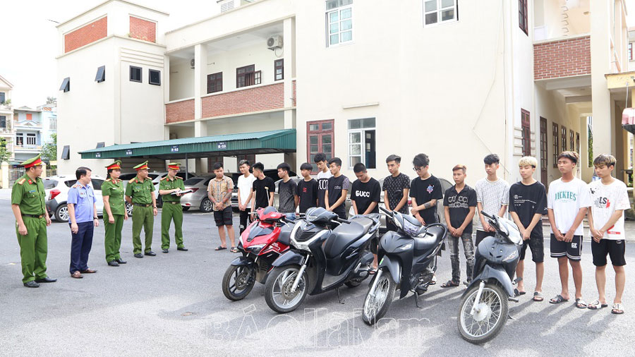 Công an TP.Phủ Lý khởi tố 15 đối tượng về hành vi “gây rối trật tự công cộng”