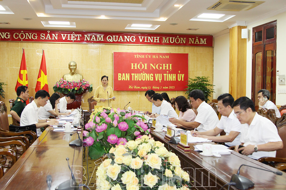 BTV Tỉnh ủy thảo luận, cho ý kiến, cho chủ trương các nội dung theo thẩm quyền