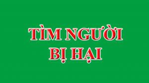 Thông báo tìm người bị hại