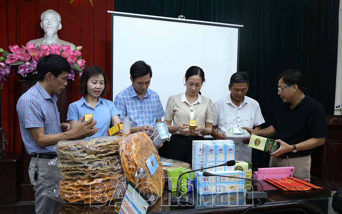 Thanh Liêm đánh giá, phân hạng sản phẩm OCOP năm 2022
