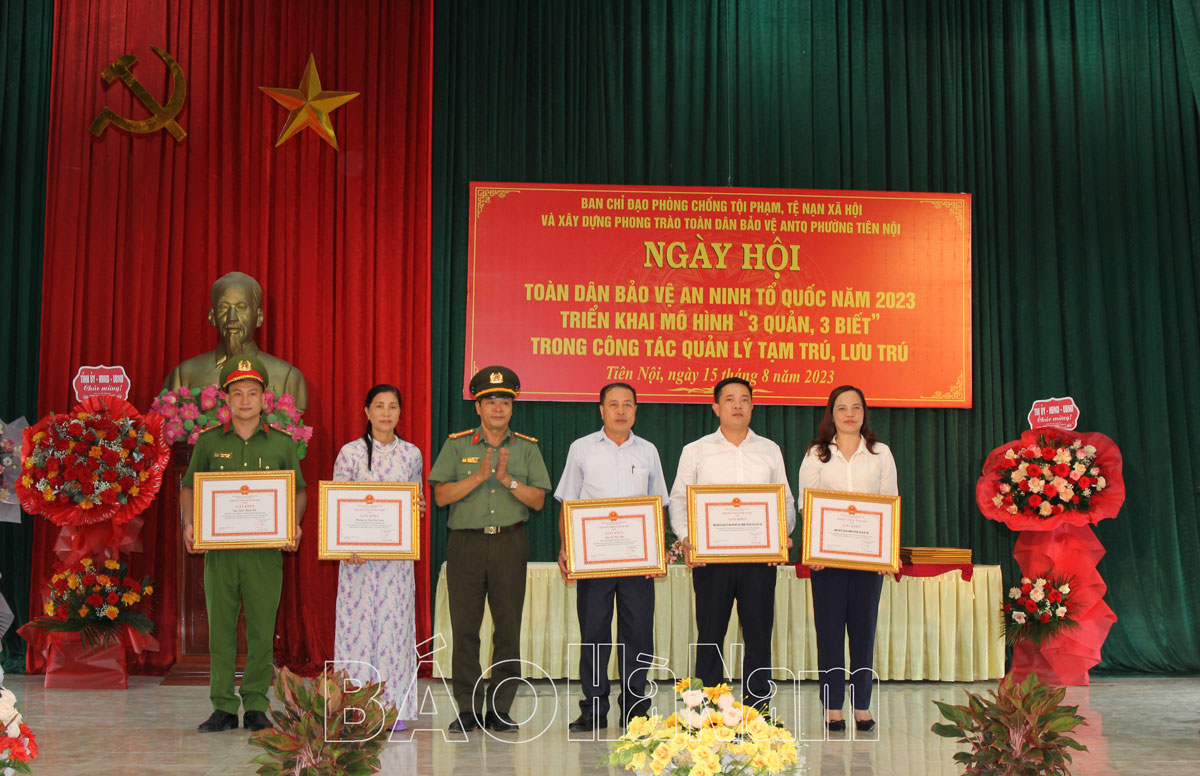 Phường Tiên Nội tổ chức Ngày hội Toàn dân bảo vệ an ninh Tổ quốc