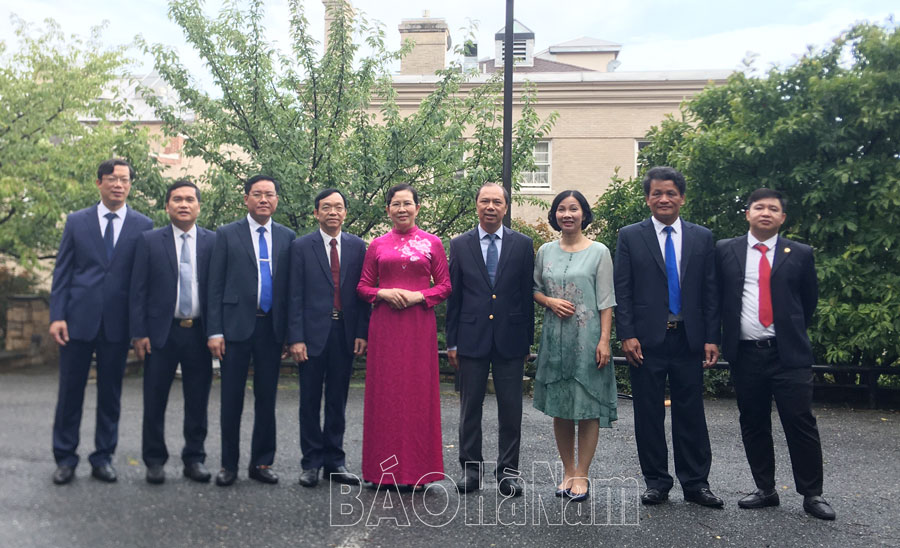 Đồng chí Bí thư Tỉnh ủy Lê Thị Thủy cùng đoàn công tác tỉnh Hà Nam có nhiều hoạt động ngoại giao, xúc tiến đầu tư tại Mỹ