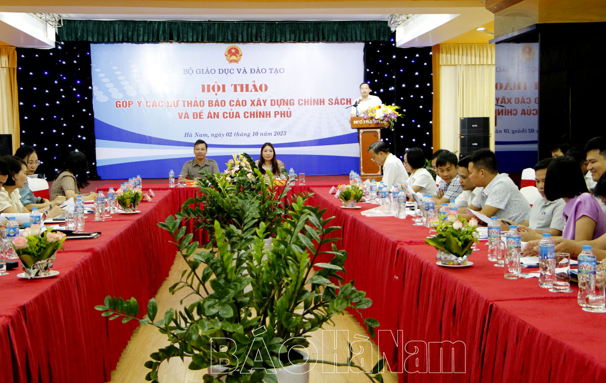 Hội thảo góp ý Dự thảo các báo cáo xây dựng chính sách và đề án của Chính phủ