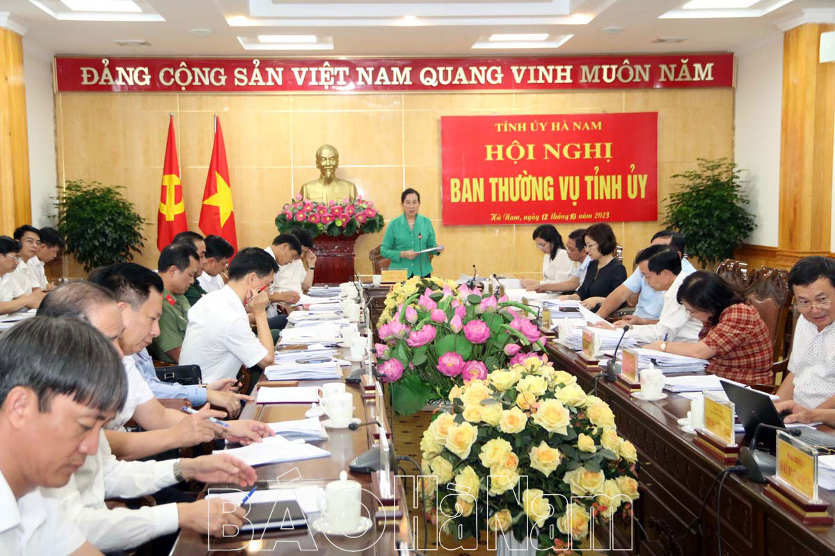 Ban Thường vụ Tỉnh ủy cho ý kiến nội dung, chương trình Kỳ họp chuyên đề HĐND tỉnh