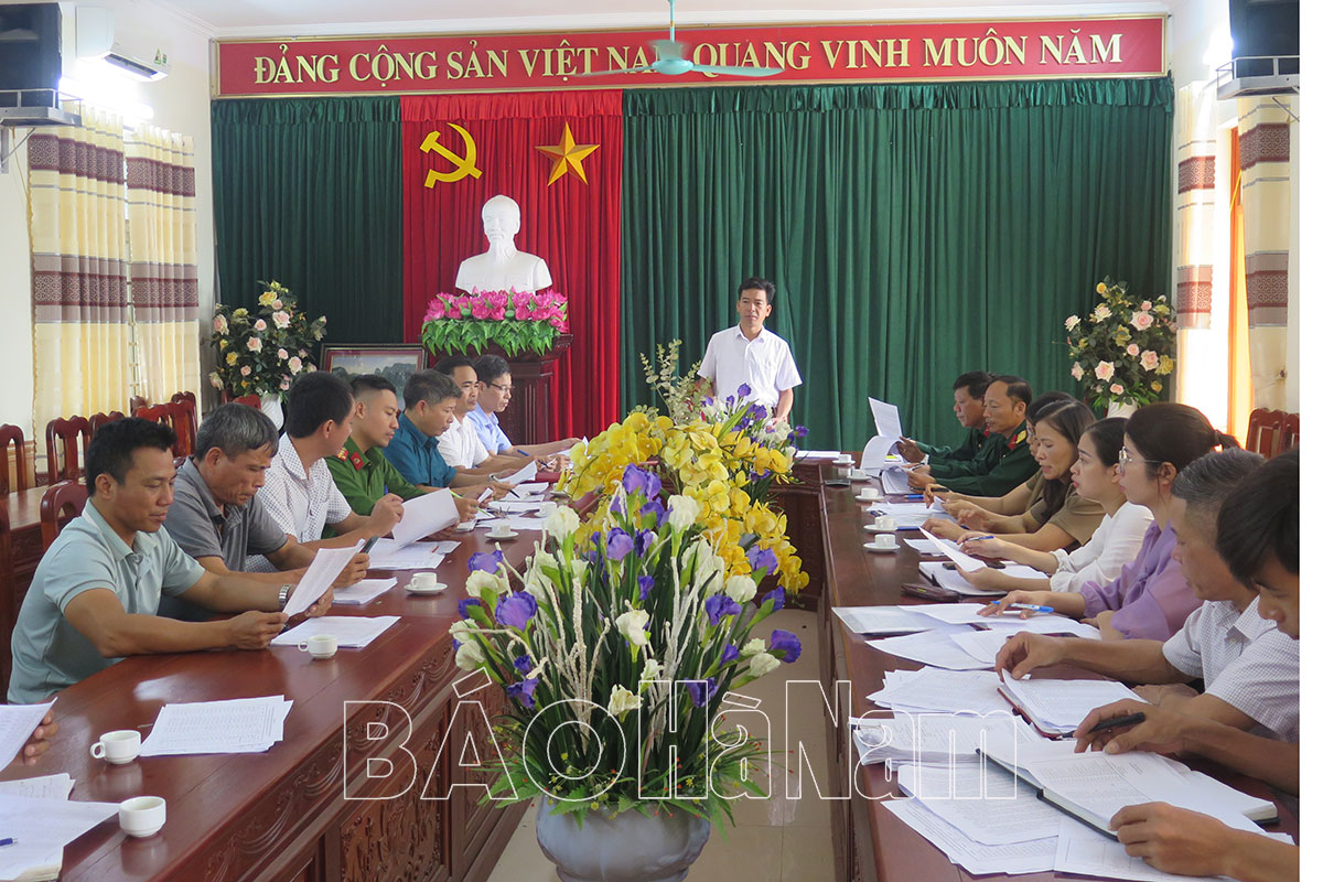 Xã Thuỵ Lôi rà soát, xét nguồn chuẩn bị công tác tuyển quân năm 2024