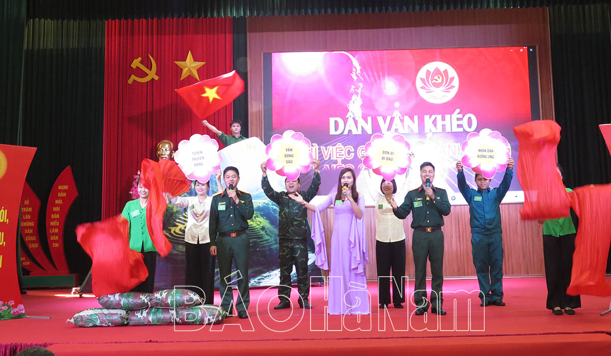 Bộ CHQS tỉnh tổ chức hội thi “Dân vận khéo” trong LLVT