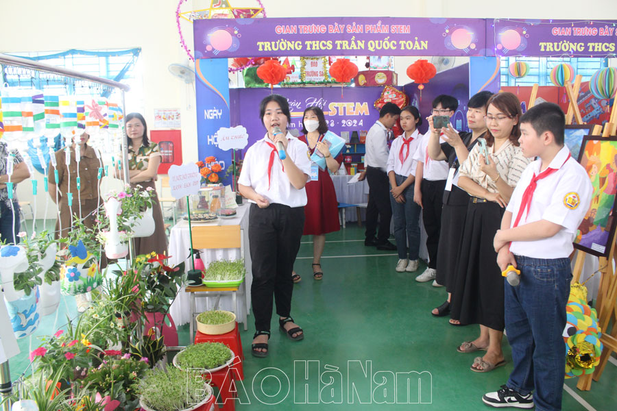 Sôi động ngày hội STEM cấp THCS ở thành phố Phủ Lý