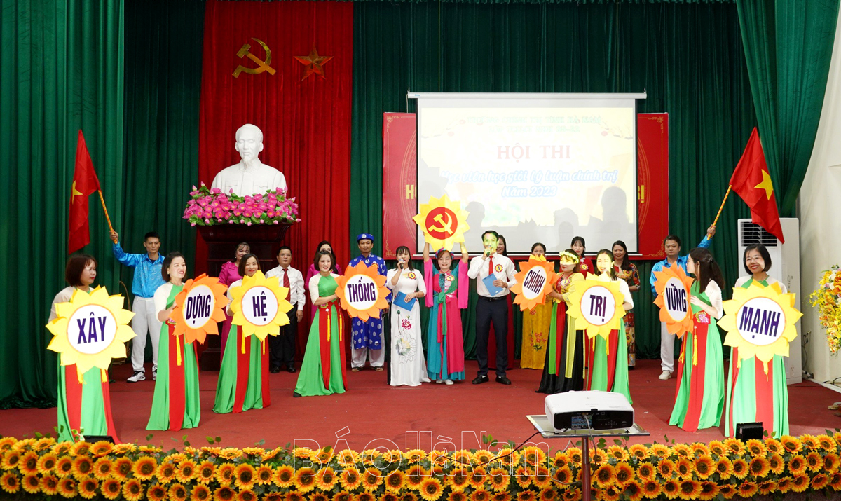 Ghi nhận tại Hội thi Học viên học giỏi lý luận chính trị