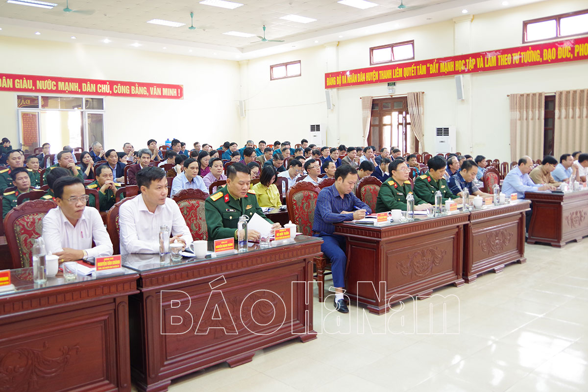 UBND huyện Thanh Liêm tổng kết công tác quốc phòng, quân sự địa phương năm 2023