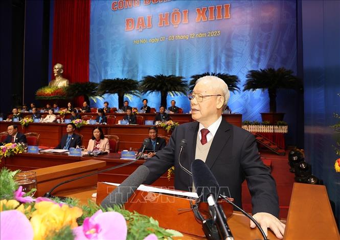 Tổng Bí thư Nguyễn Phú Trọng: Tiếp tục xây dựng giai cấp công nhân và tổ chức Công đoàn ngày càng vững mạnh toàn diện