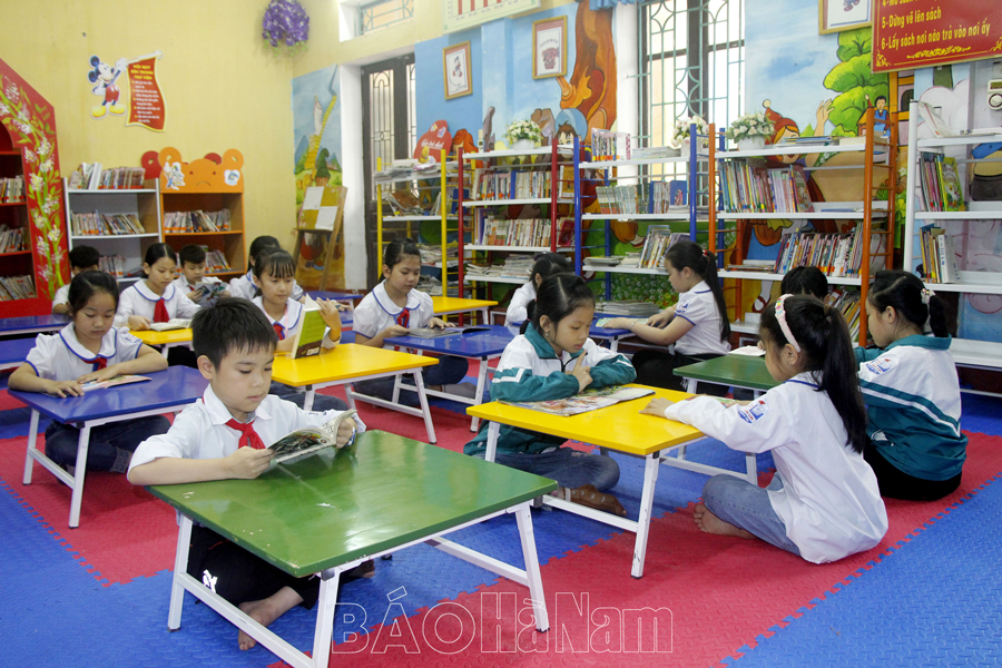 Hiệu quả thư viện trường tiểu học ở Duy Tiên