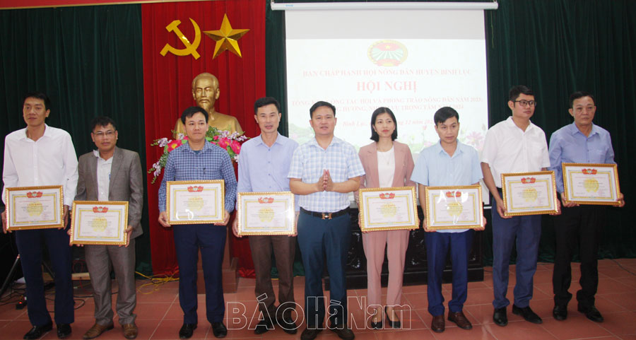 Hội Nông dân huyện Bình Lục tổng kết công tác hội và phong trào nông dân năm 2023