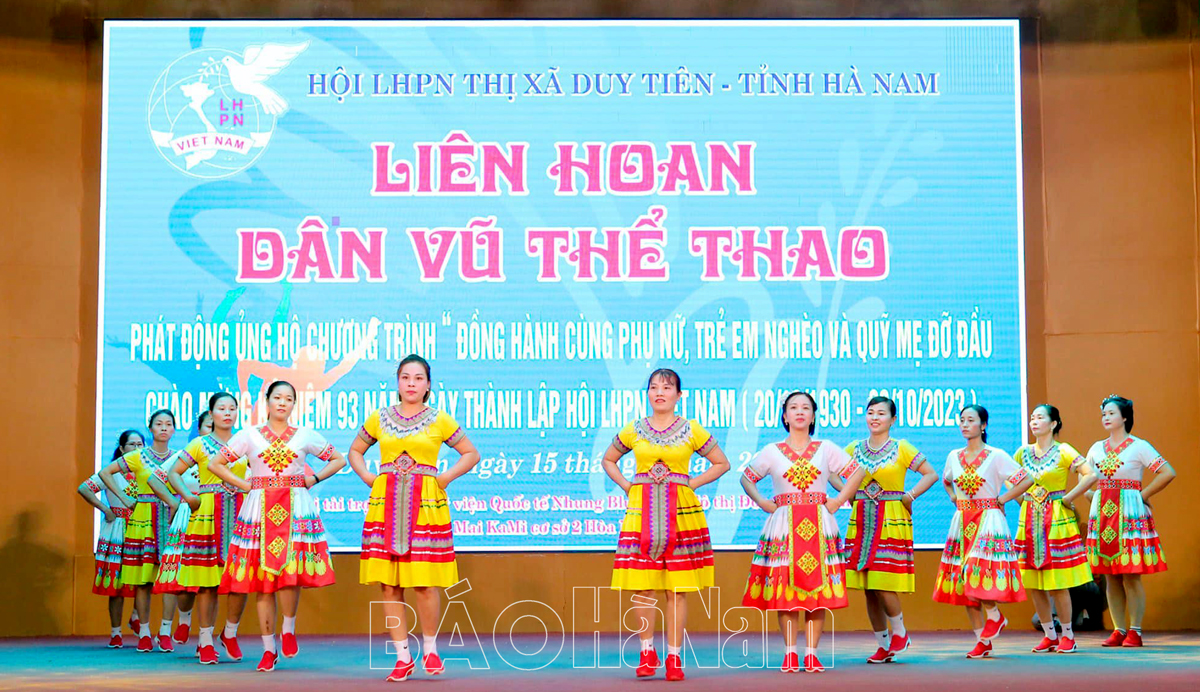 Dân vũ thể thao kết nối chị em phụ nữ tại xã Mộc Nam