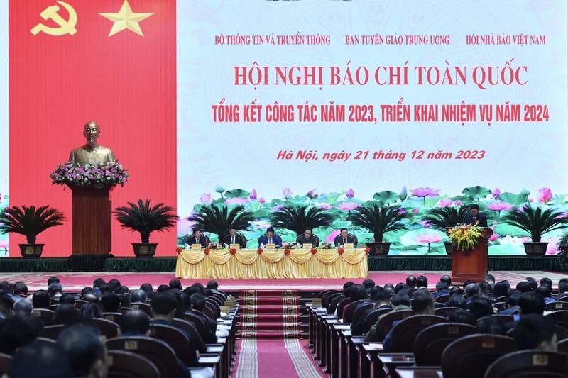 Khai mạc Hội nghị Báo chí toàn quốc tổng kết công tác năm 2023, triển khai nhiệm vụ năm 2024