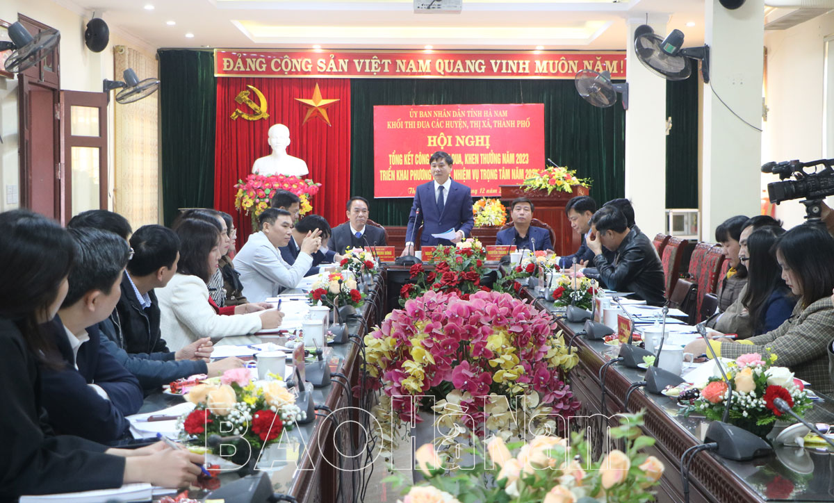 Khối thi đua các huyện, thị xã, thành phố triển khai nhiệm vụ năm 2024